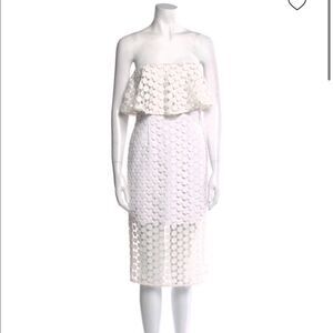 Nicolas Geo Lace Flare Top Dress